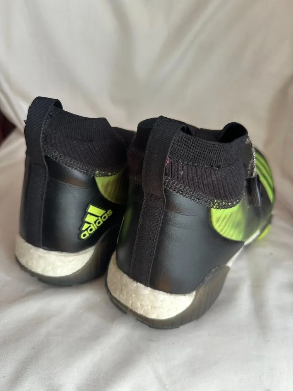 Adidas CodeChaos Spikeless Golf Shoes Mens Mid Black Green EE9105 Sz 11